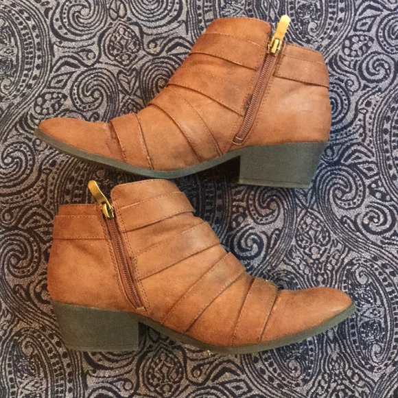 Tan bulk ankle boots - Picture 3 of 8